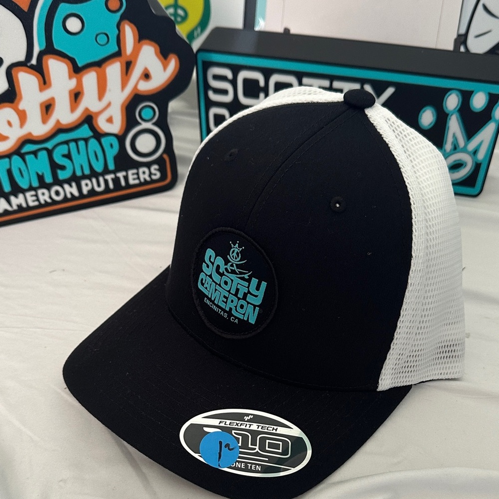 Scotty Cameron Black and White Mesh Cap